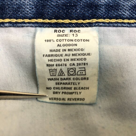 Vtg Y2K Tommy Hilfiger ROC ROC Jeans Women’s 13/30 Big Patch High Rise Cotton - Picture 9 of 10